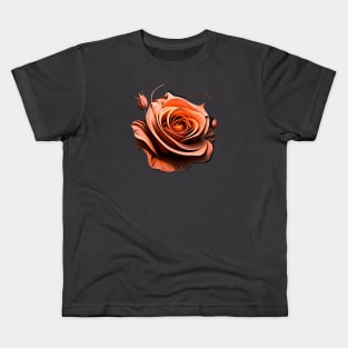 Rose - Orange Kids T-Shirt